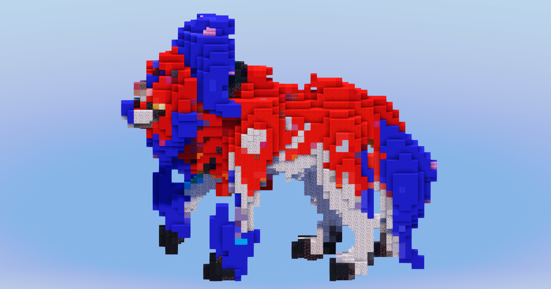 Zamazenta from Pokemon — Minecraft Build by LeonisBuilds