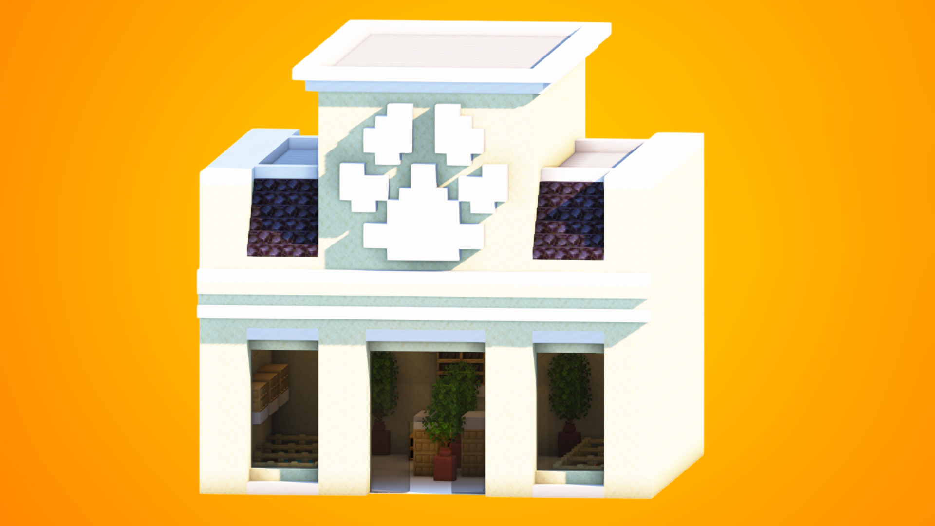 Detailed Pet Shop / Pet Store Building