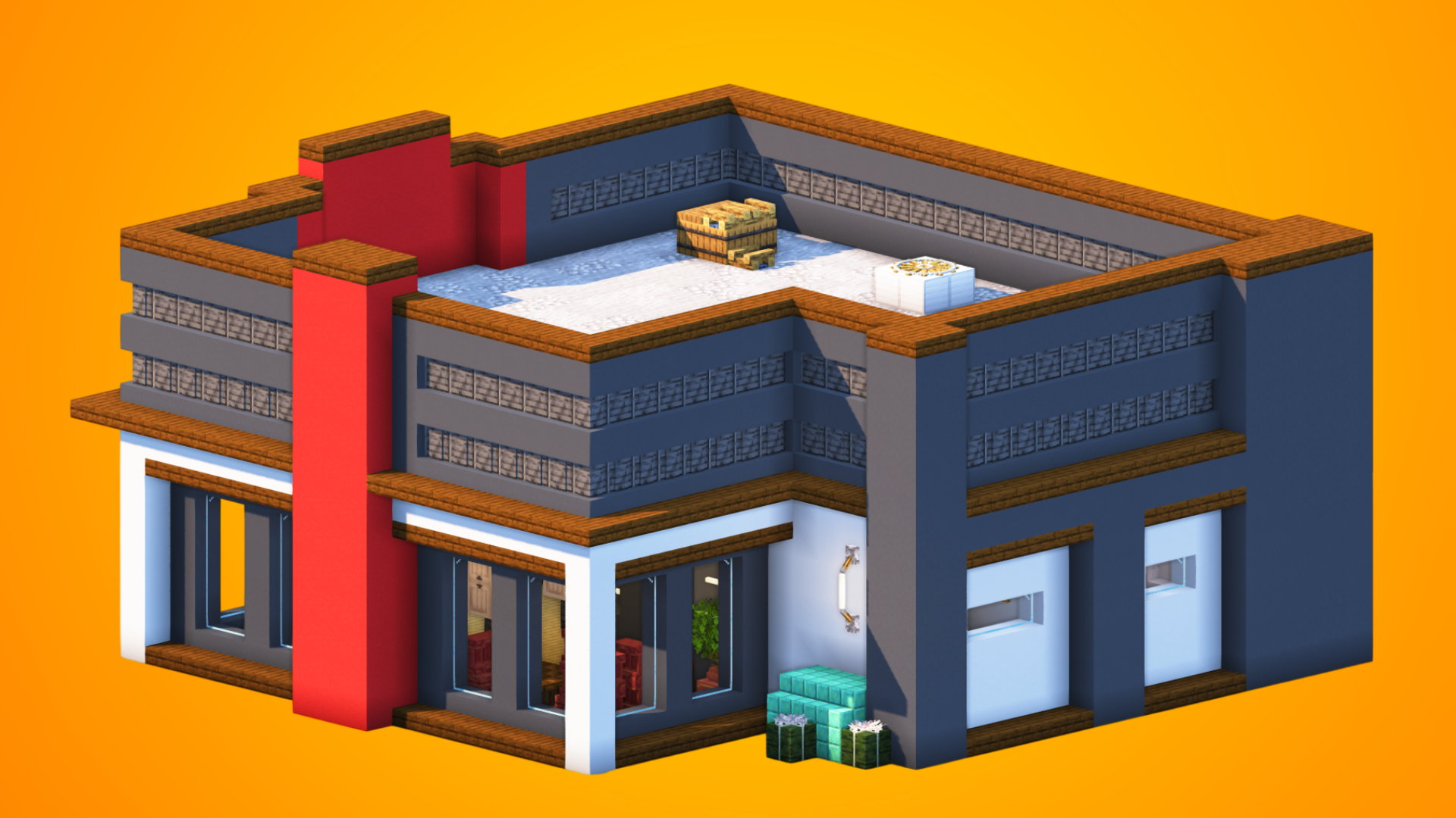 Modern McDonald's | Fully Furnished Interior — Minecraft Build by RaekonBuilds (3)