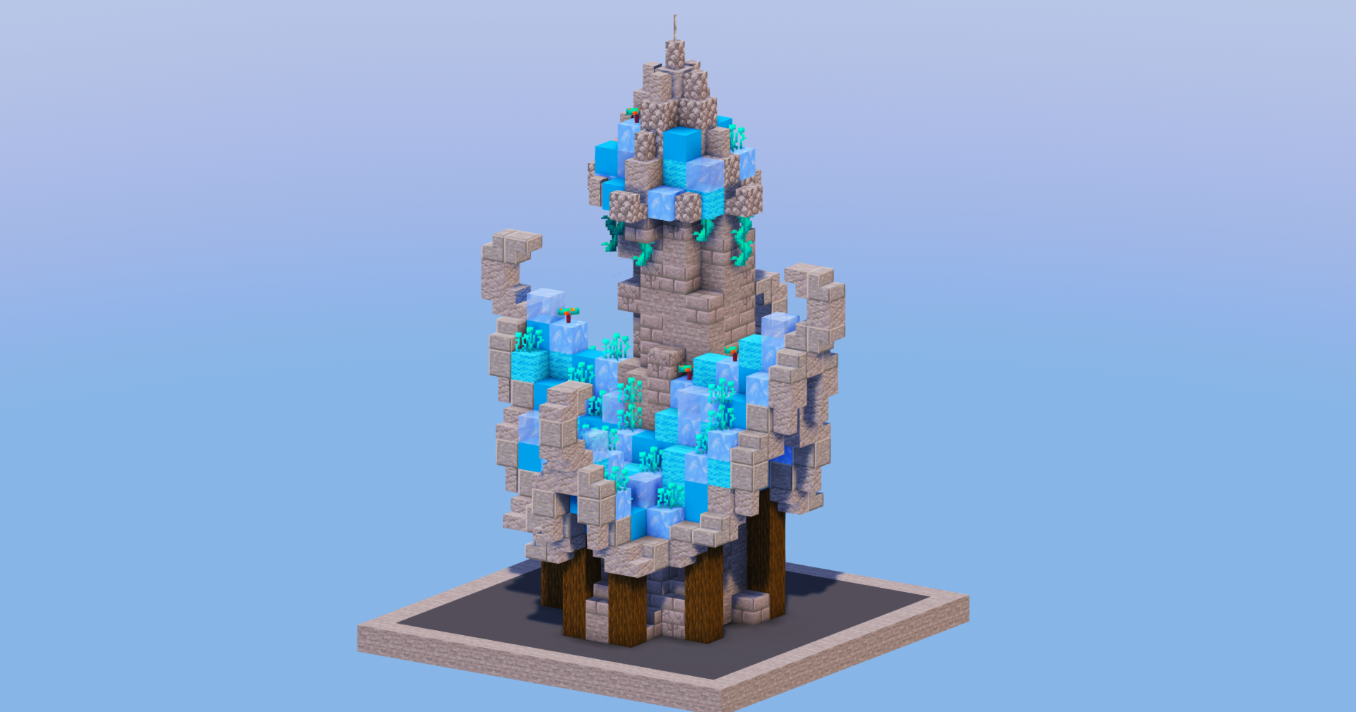 Icy Medieval Fantasy House 1 — Minecraft Build by LeonisBuilds (2)