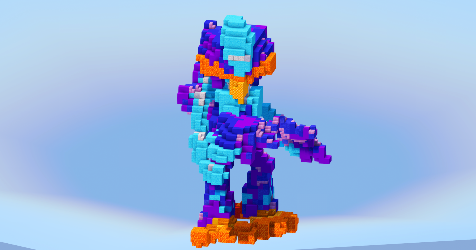 Quaquaval from Pokemon — Minecraft Build by LeonisBuilds (2)