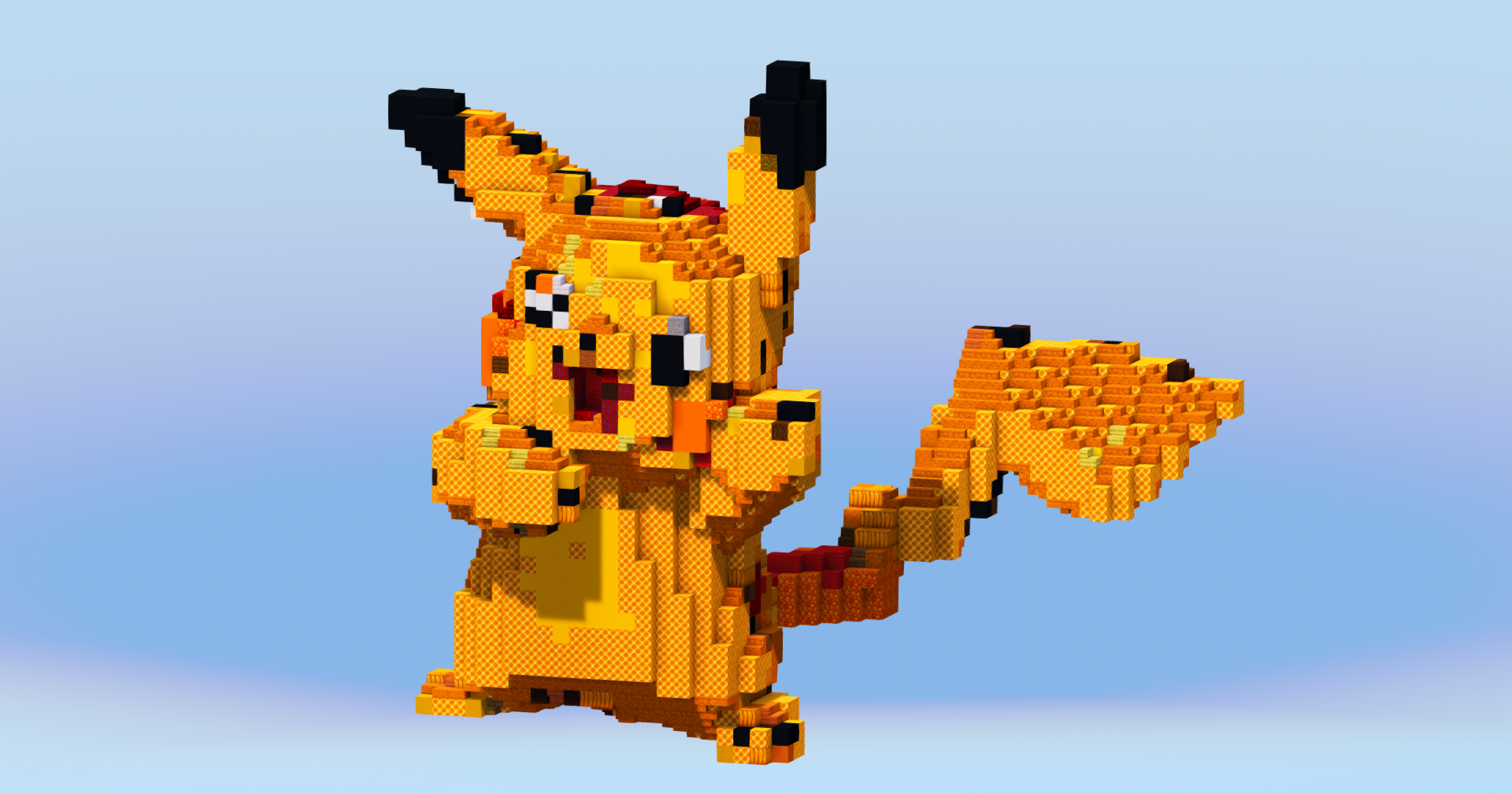 Pikachu from Pokemon — Minecraft Build by LeonisBuilds