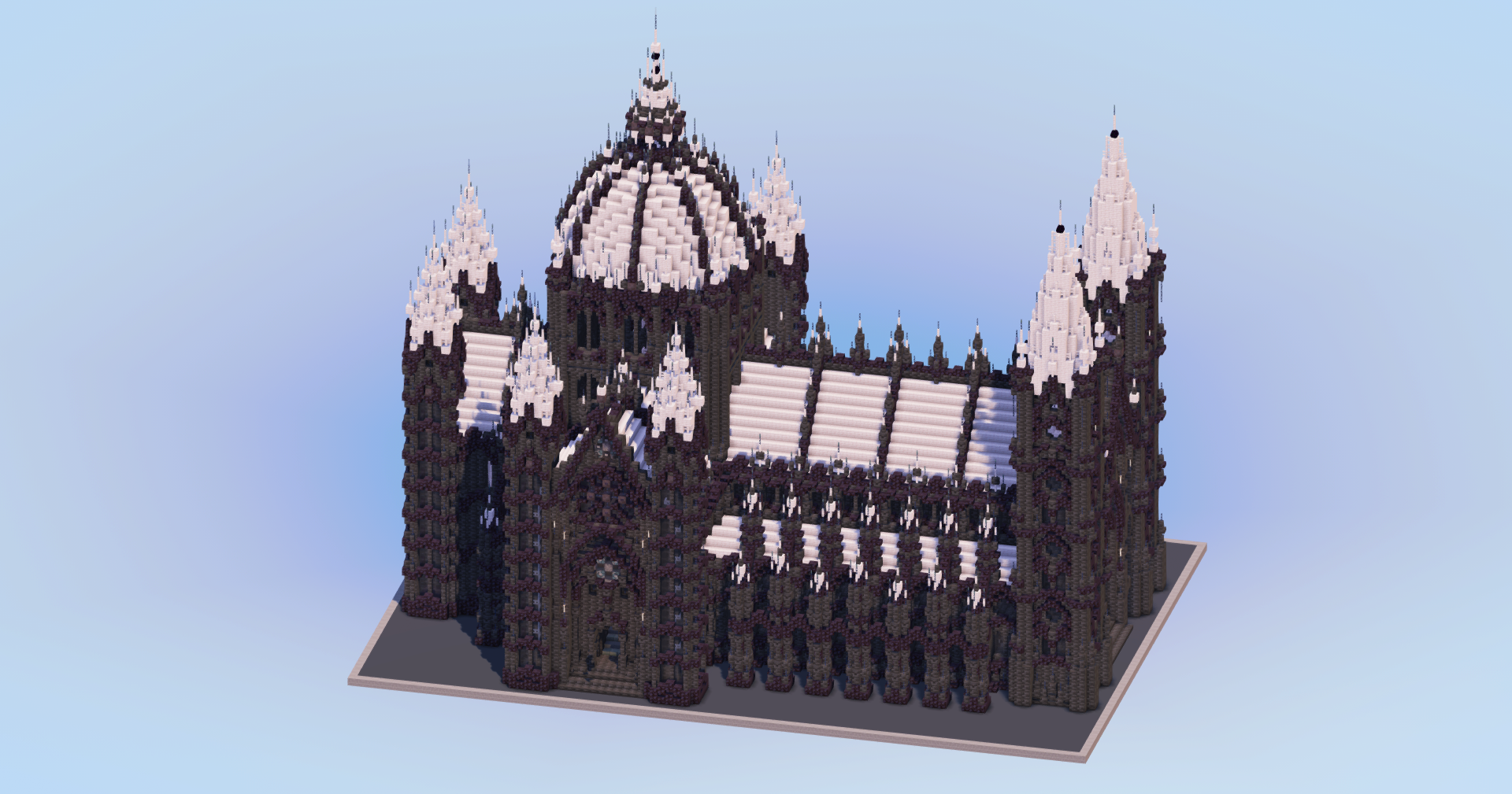 Pale Oak Gothic Cathedral — Minecraft Build by LeonisBuilds