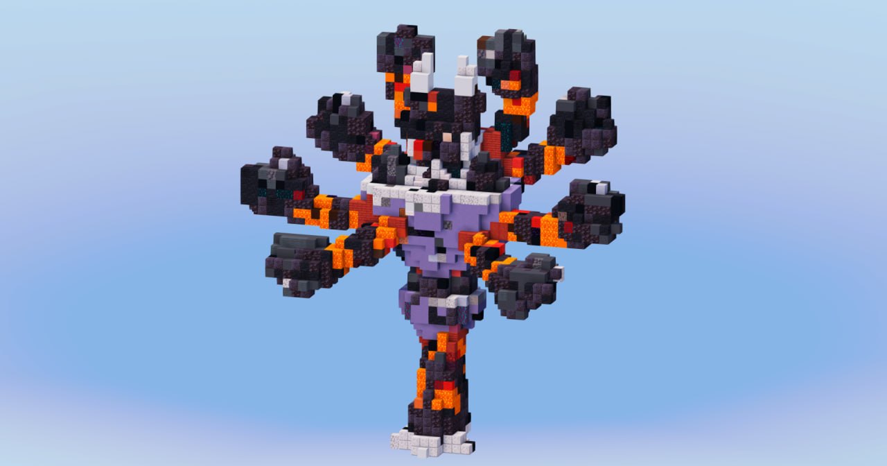 Mega Barbaracle from Pokemon — Minecraft Build by LeonisBuilds (2)