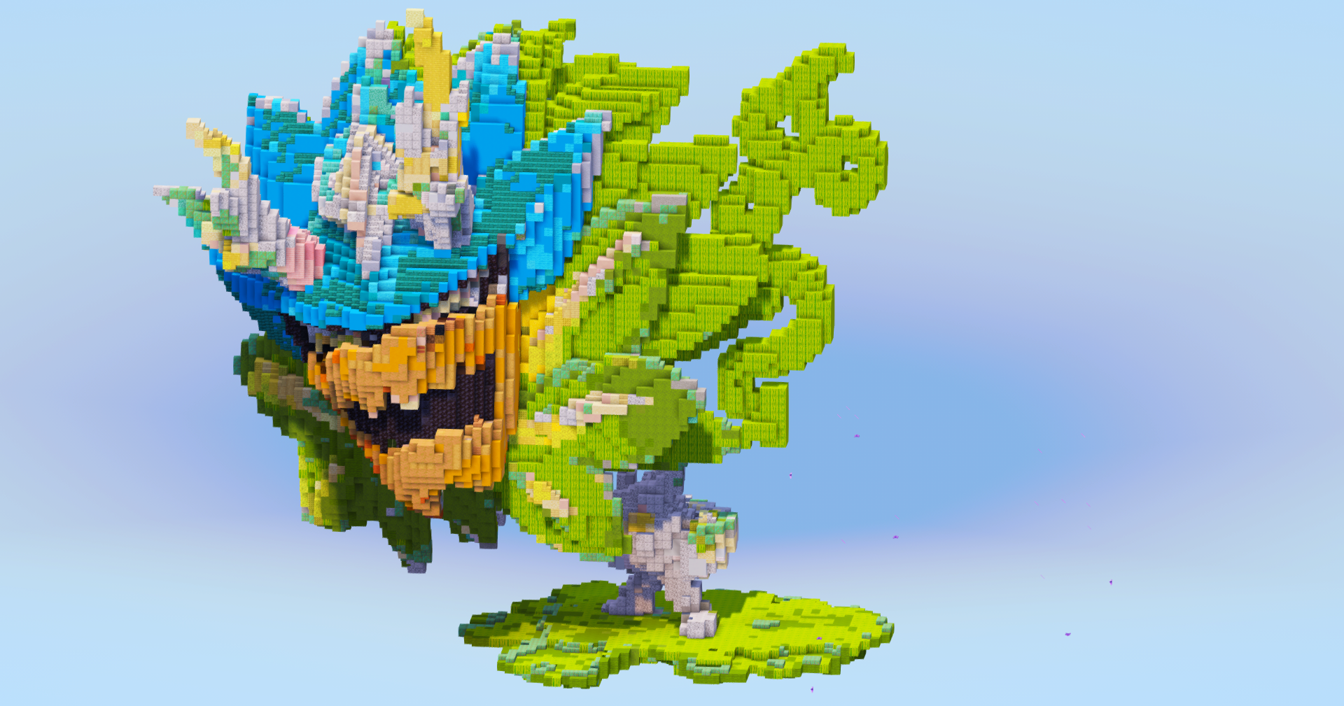 Terastal Ogerpon Teal Mask — Minecraft Build by LeonisBuilds