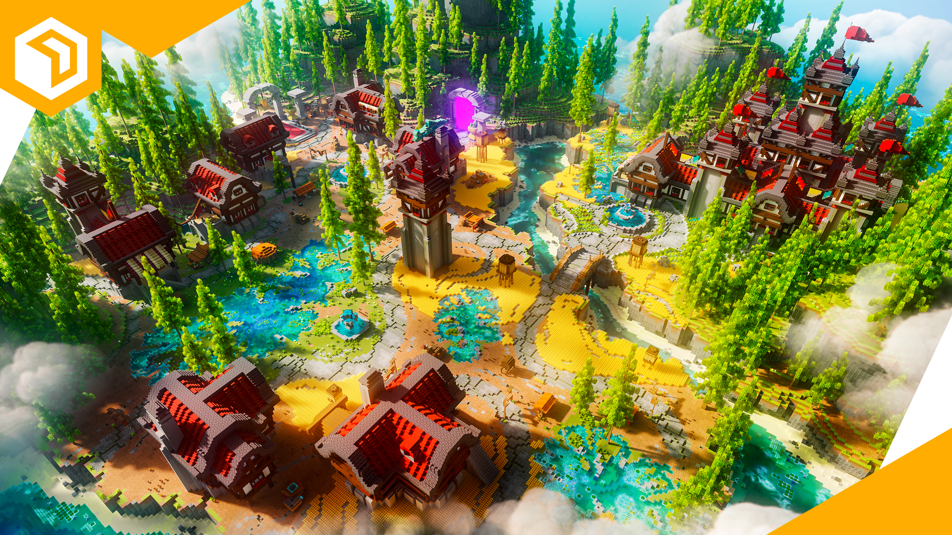 Everpine Village — Minecraft Build by OrioniX