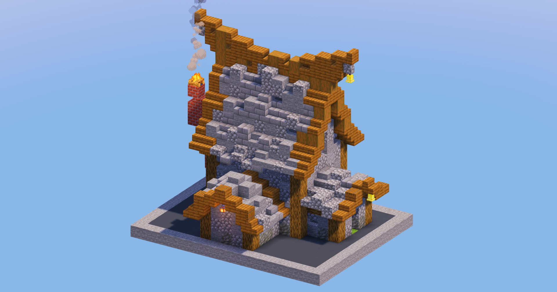 Stone Medieval House 7 — Minecraft Build by LeonisBuilds (2)