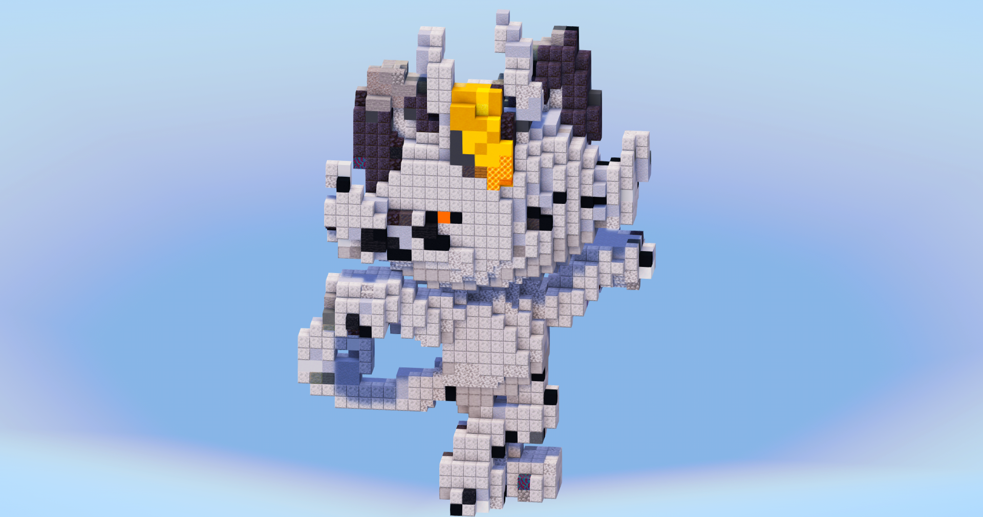 Alolan Meowth from Pokemon — Minecraft Build by LeonisBuilds