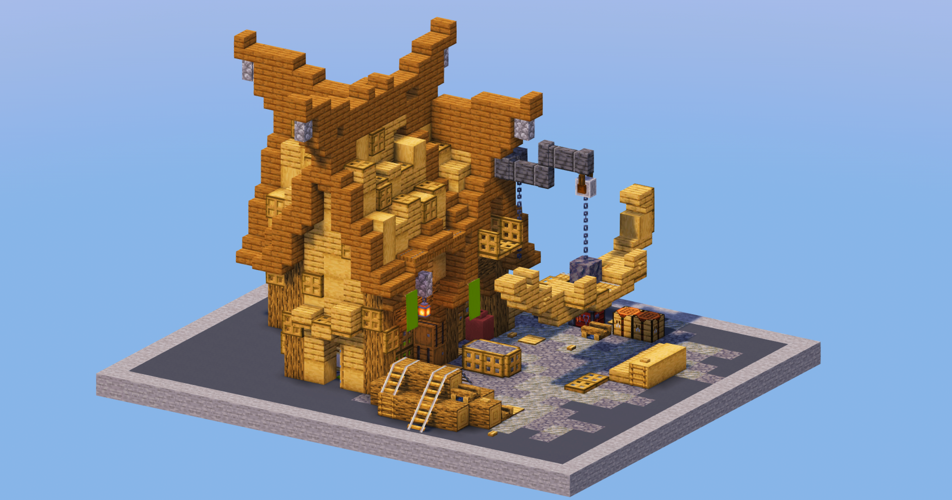 Oak Medieval Carpenter House — Minecraft Build by LeonisBuilds (2)