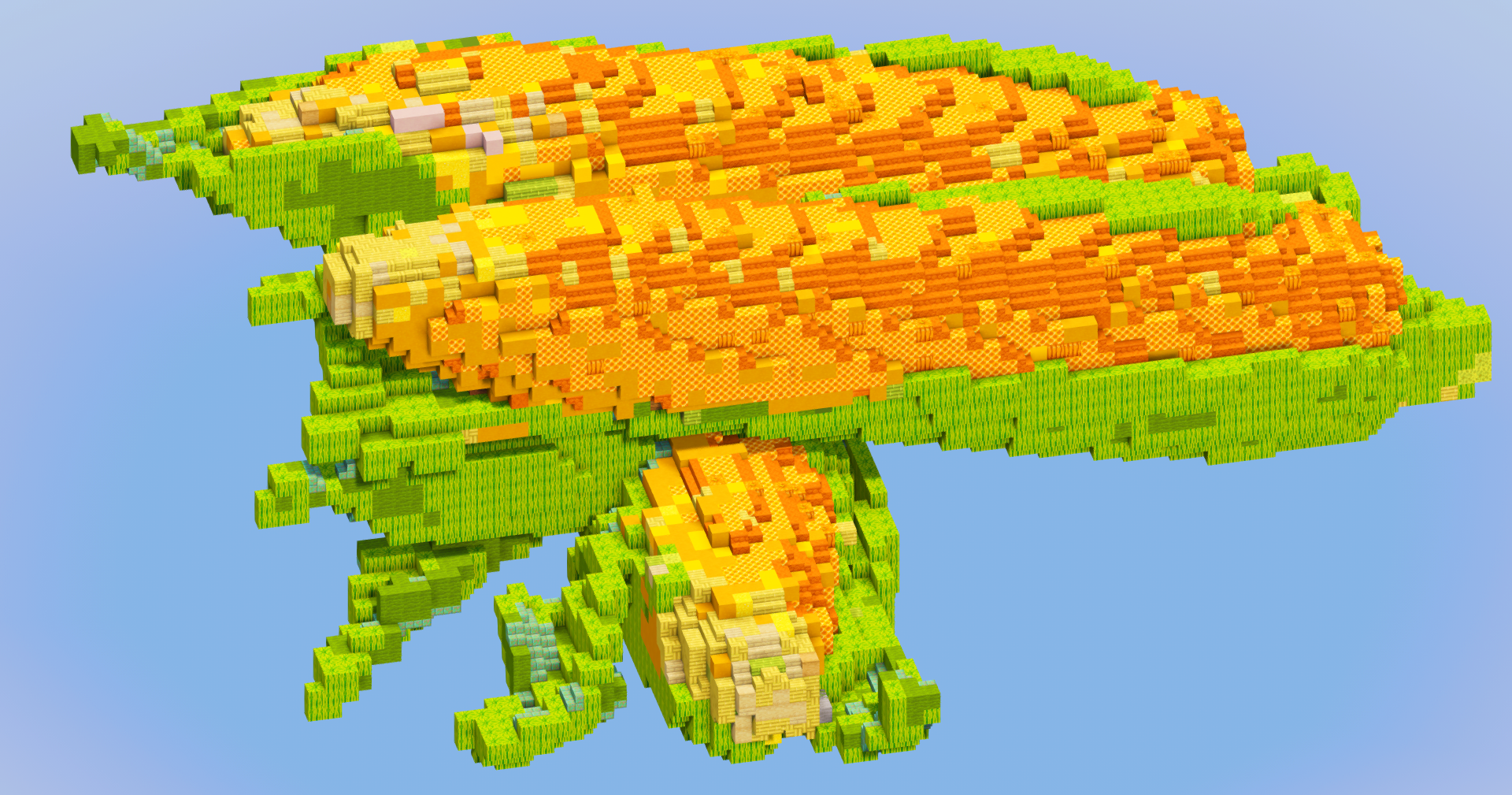 Corn Vegetable — Minecraft Build by LeonisBuilds