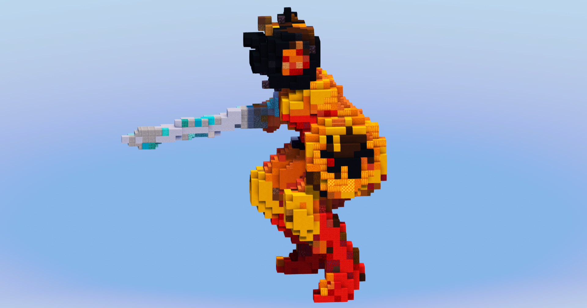 Wonder Woman from DC Comics — Minecraft Build by LeonisBuilds