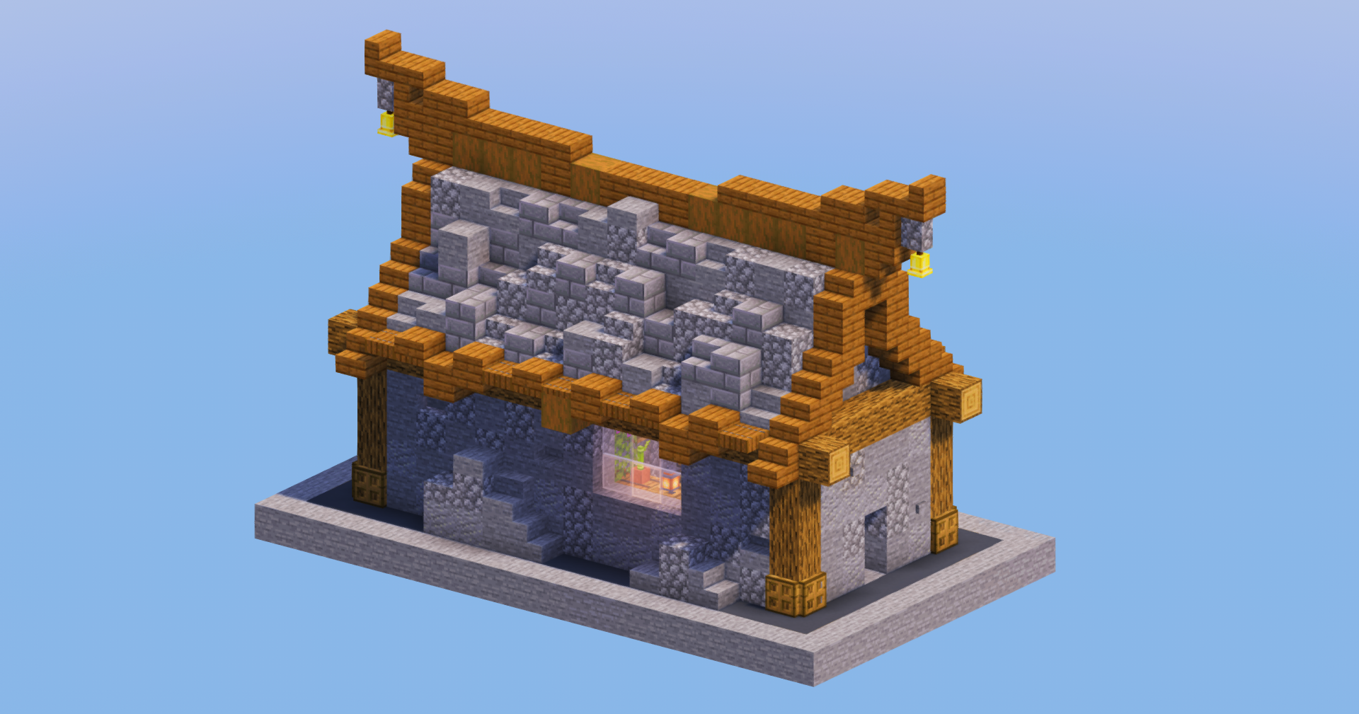 Stone Medieval House 12 — Minecraft Build by LeonisBuilds