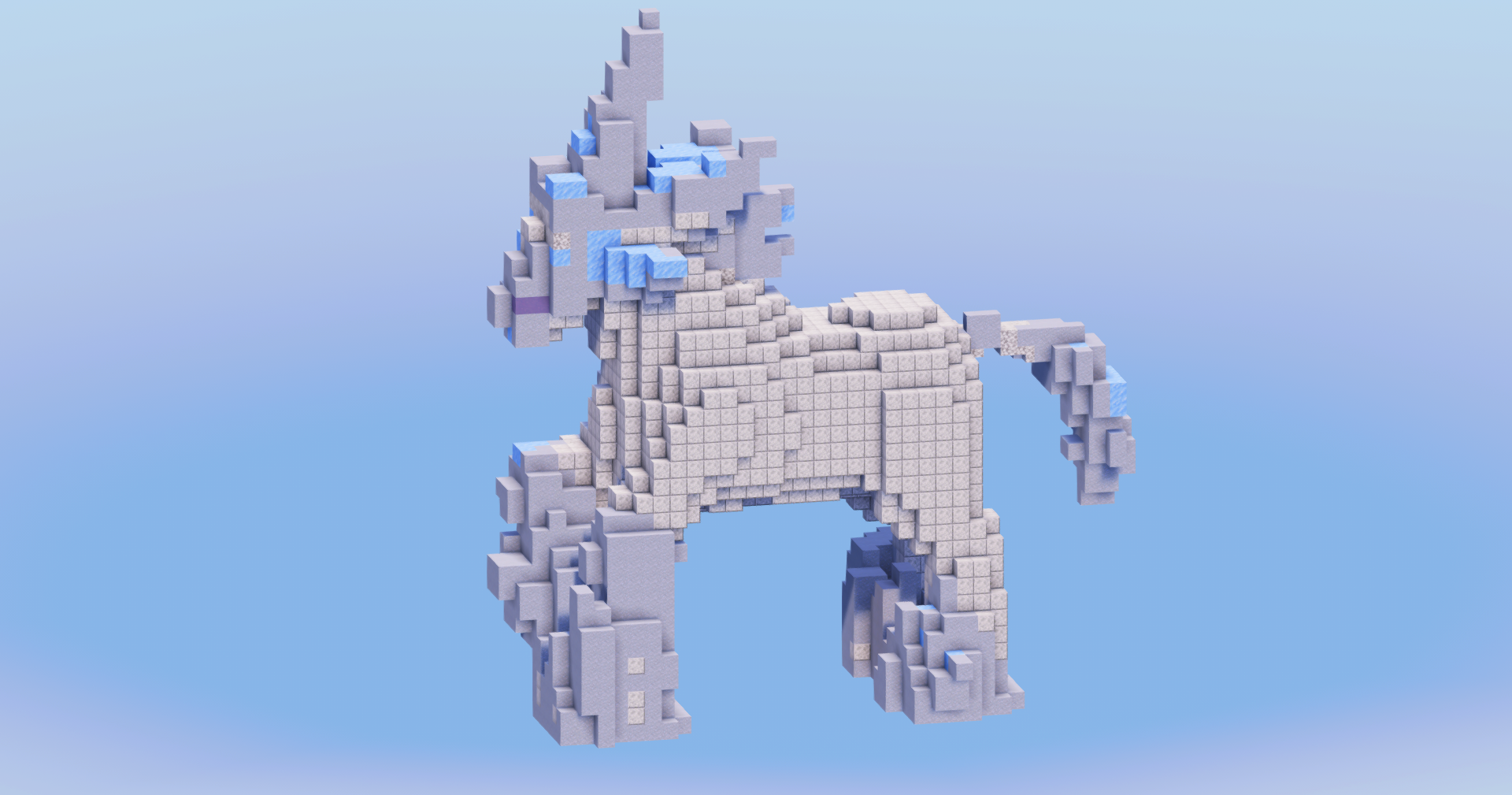 Glastrier from Pokemon — Minecraft Build by LeonisBuilds