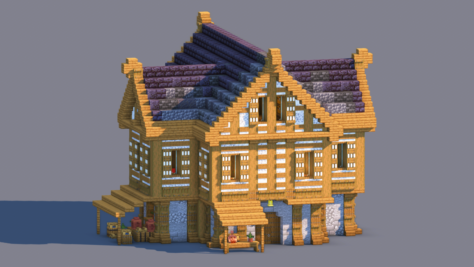 Medieval House – Fully Decorated Interior | Download — Minecraft Build by RaekonBuilds