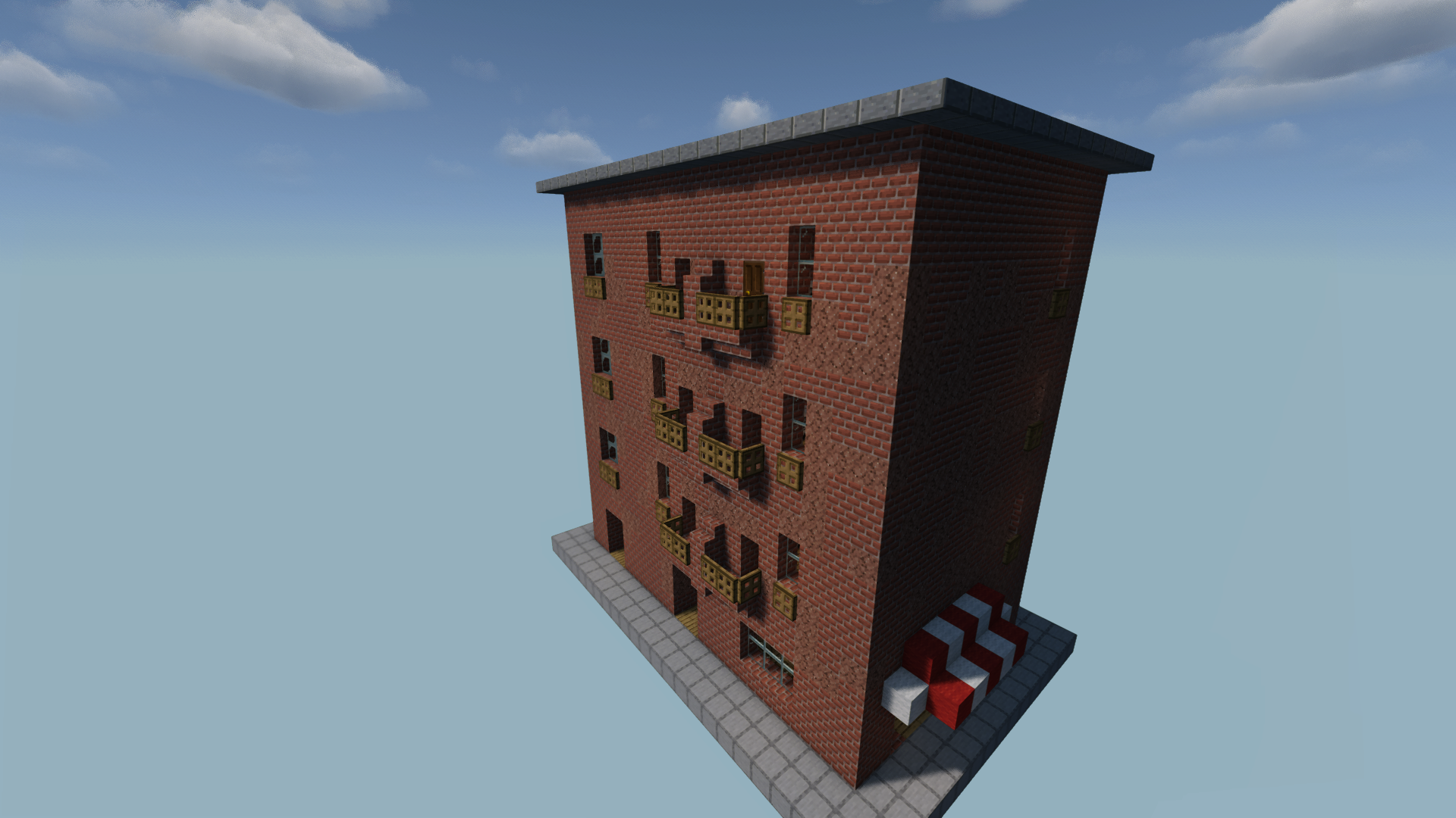 Apartment Building — Minecraft Build by adripika12
