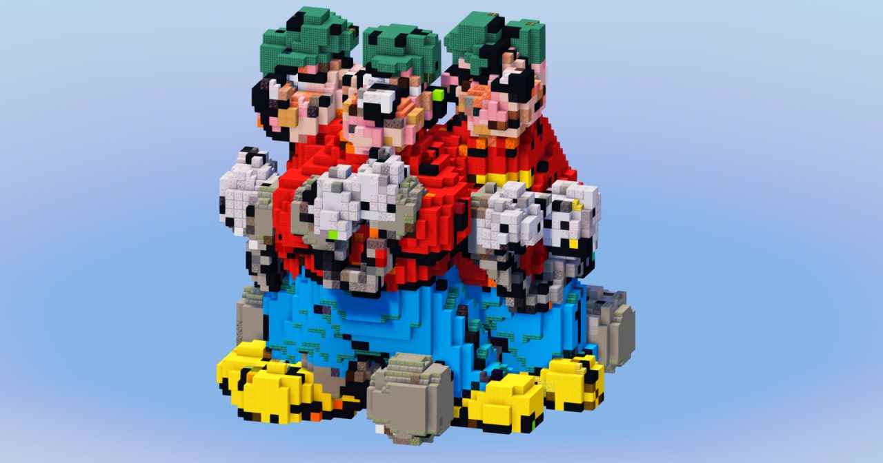 The Beagle Boys from Disney Duck Tales — Minecraft Build by LeonisBuilds (2)