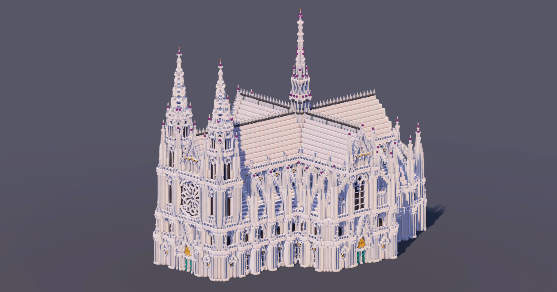White Quartz Gothic Cathedral