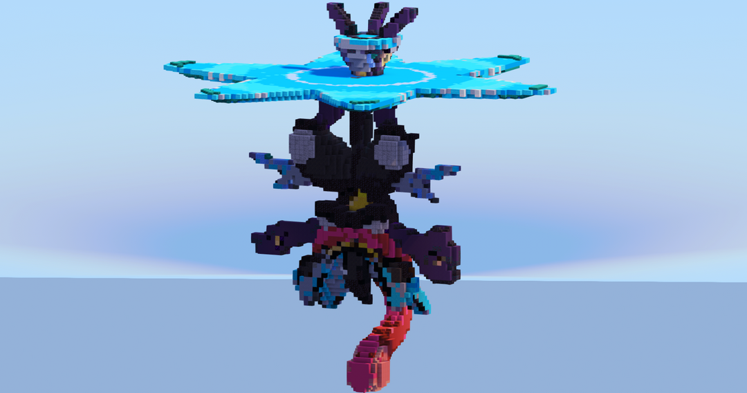 Mega Greninja — Minecraft Build by LeonisBuilds