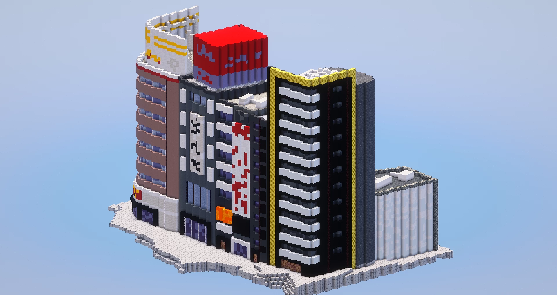 Futuristic City and Urban Buildings Pack