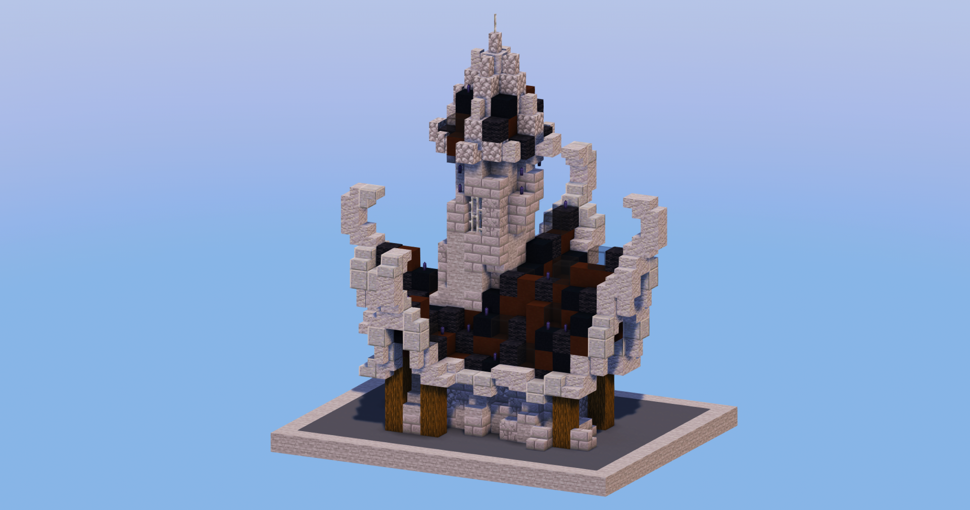 Black Medieval Fantasy House 3 — Minecraft Build by LeonisBuilds