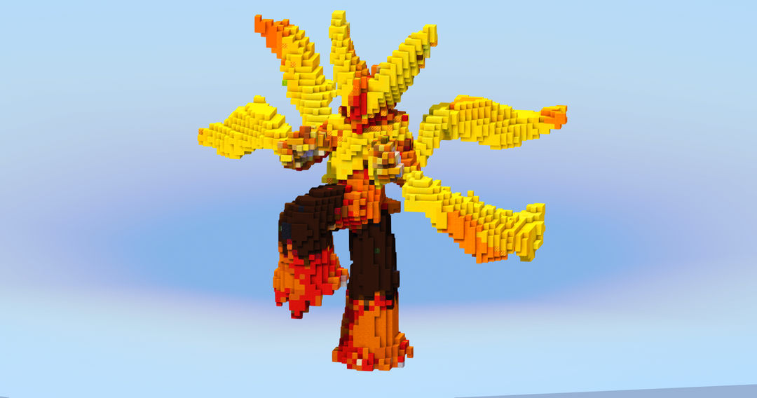 Mega Blaziken — Minecraft Build by LeonisBuilds