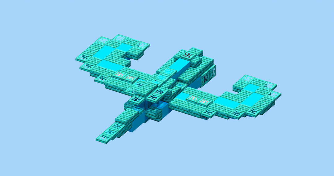 Green Spaceship — Minecraft Build by LeonisBuilds
