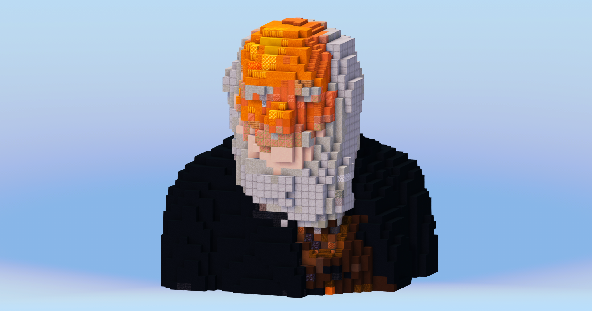 Charles Darwin Bust — Minecraft Build by LeonisBuilds