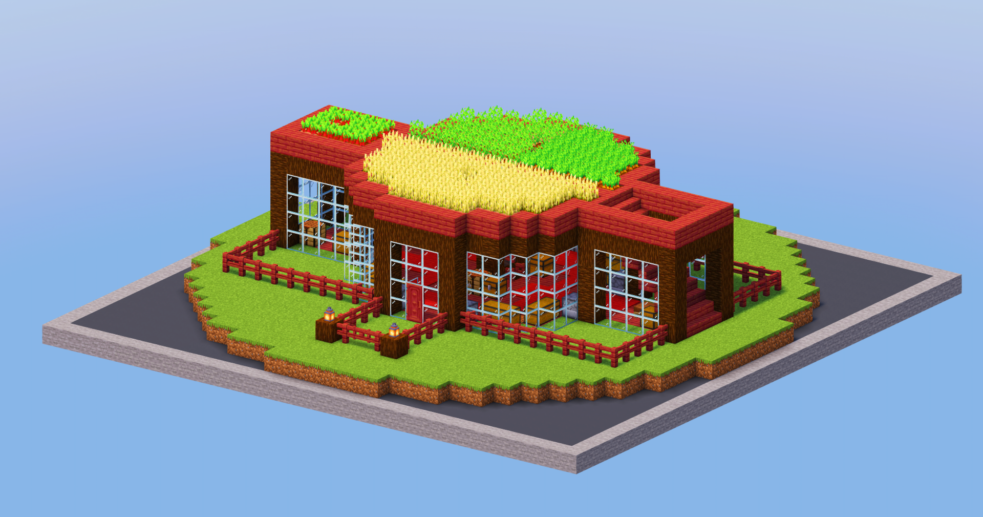 Mangrove Red Starter Base with Farm — Minecraft Build by LeonisBuilds (2)