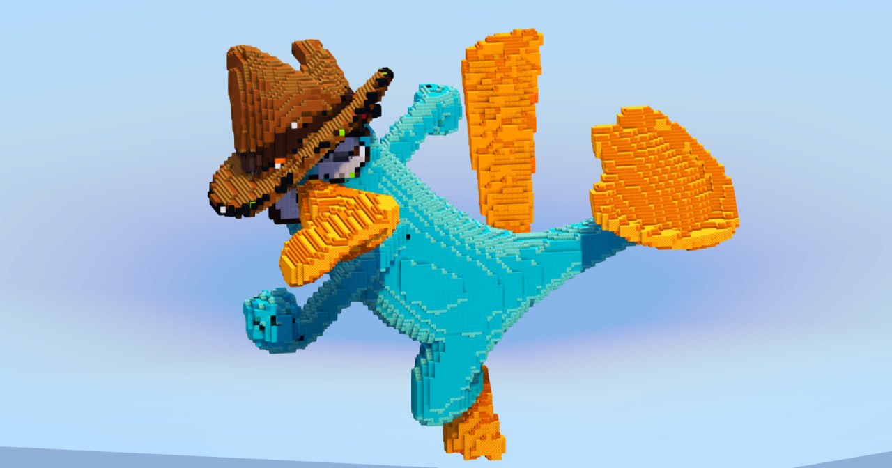 Perry the Platypus — Minecraft Build by LeonisBuilds (2)