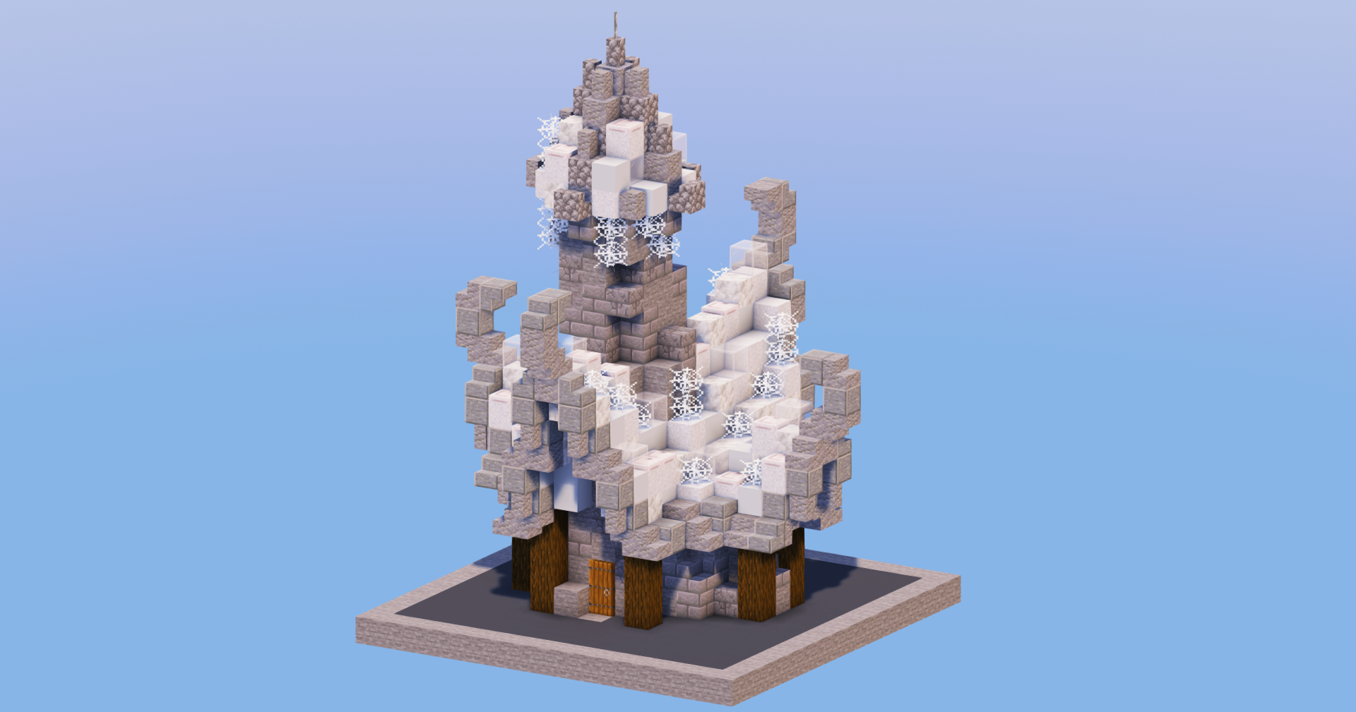 Sky Medieval Fantasy House 1 — Minecraft Build by LeonisBuilds