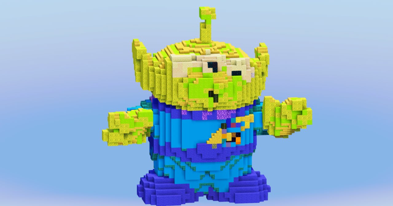 Little Green Man from Disney Toy Story — Minecraft Build by LeonisBuilds (2)