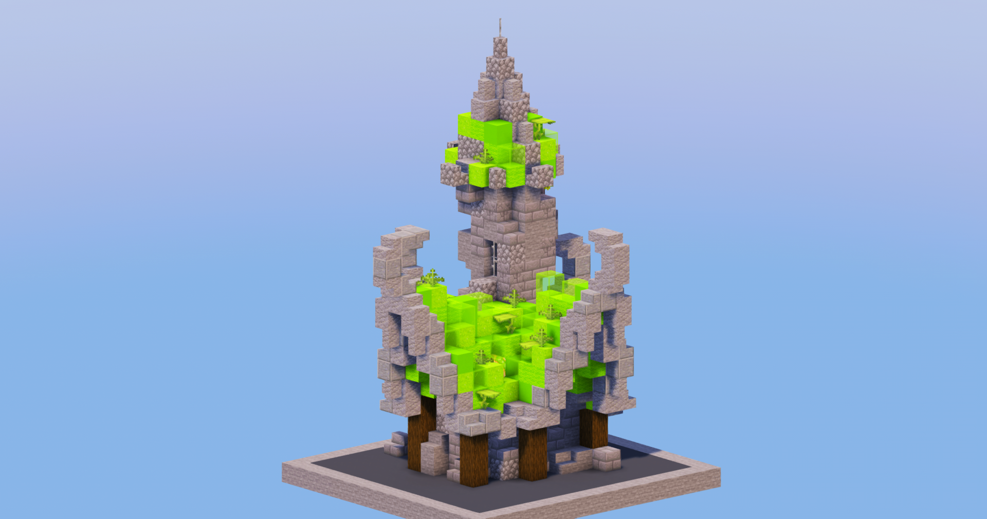 Lime Medieval Fantasy House 2 — Minecraft Build by LeonisBuilds (2)