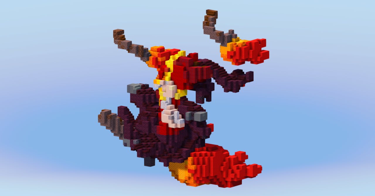 Mega Delphox from Pokemon — Minecraft Build by LeonisBuilds