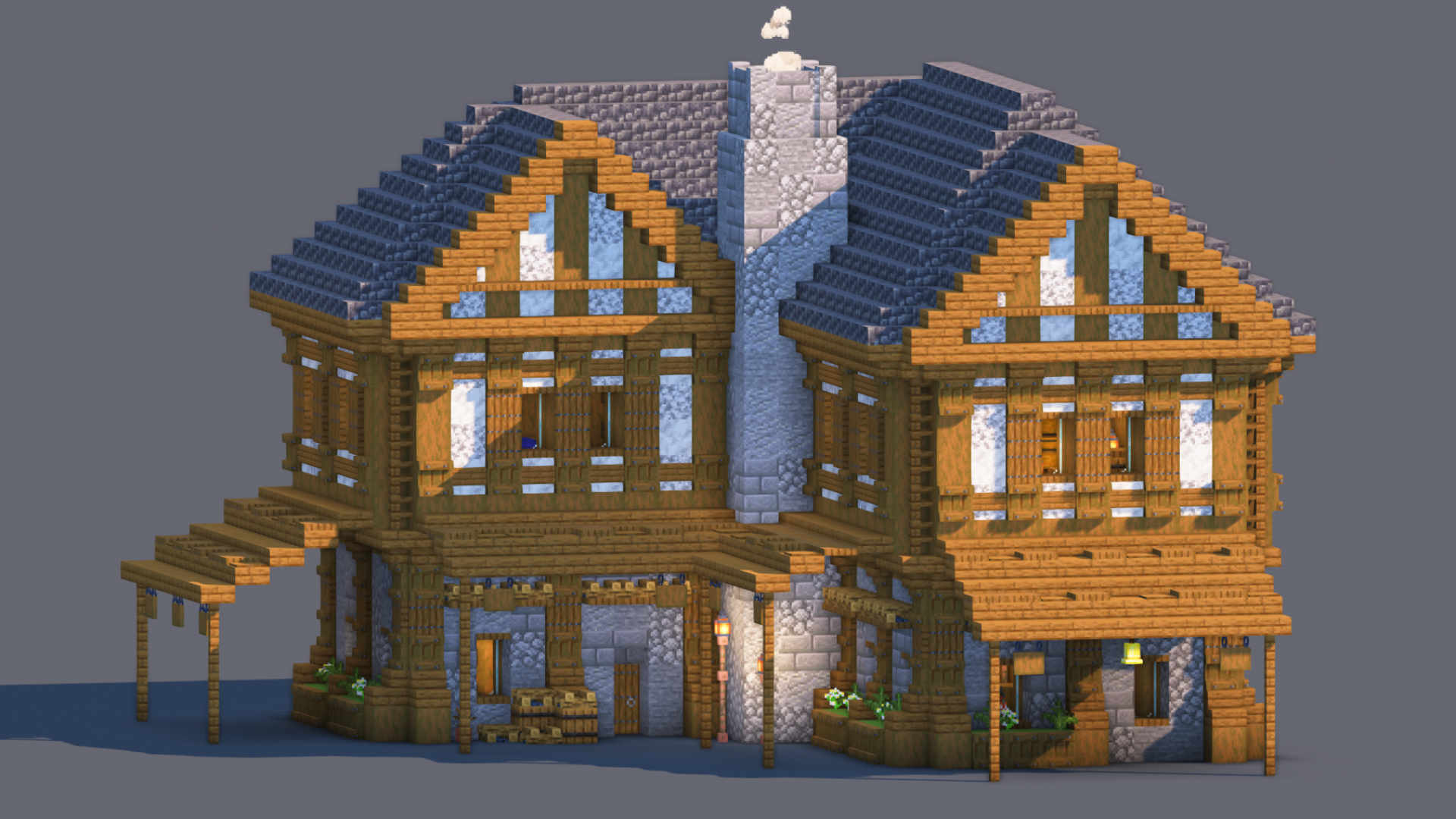 Medieval House – Fully Decorated Interior | Download — Minecraft Build by RaekonBuilds