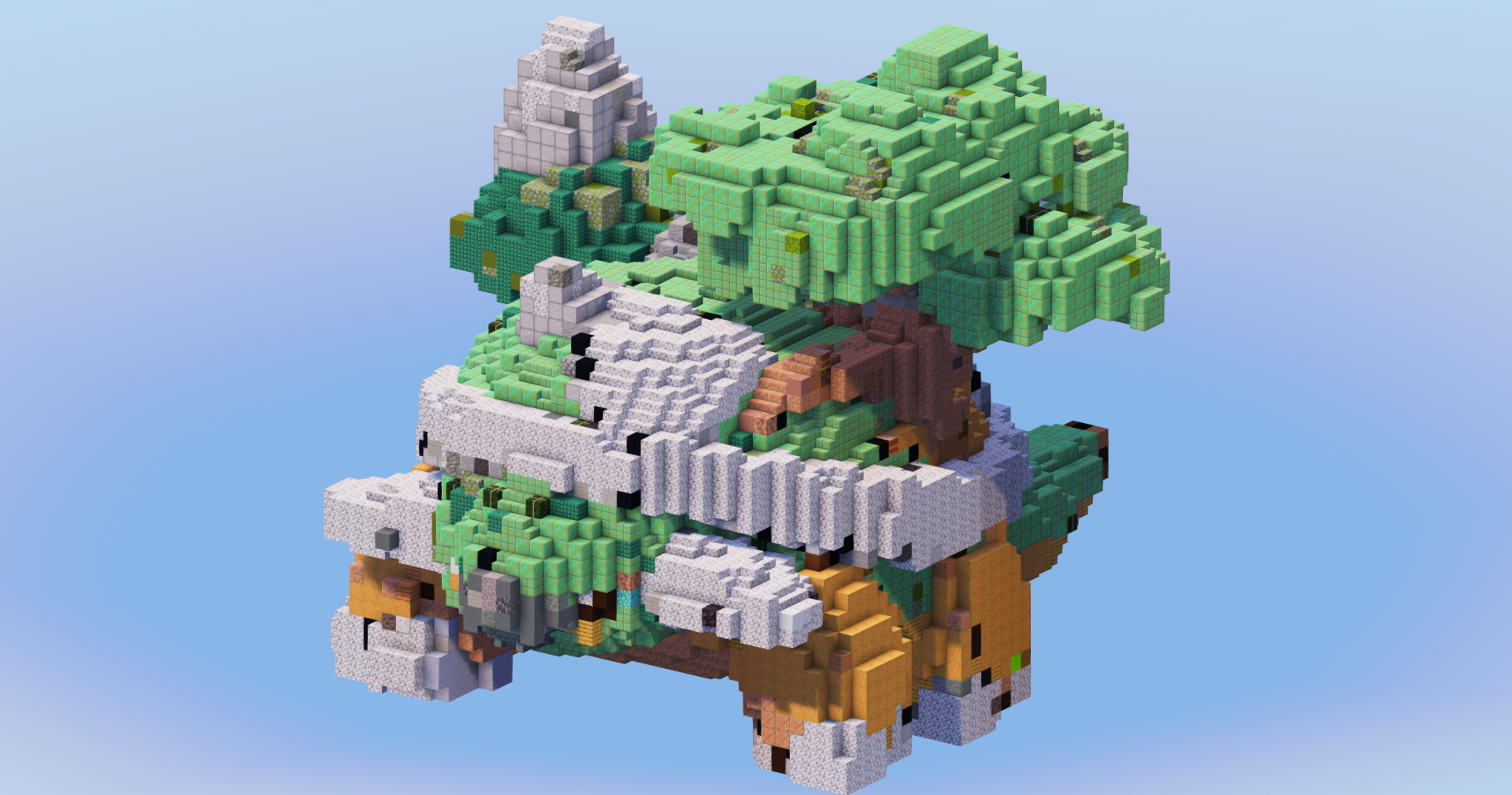 Torterra from Pokemon — Minecraft Build by LeonisBuilds (2)