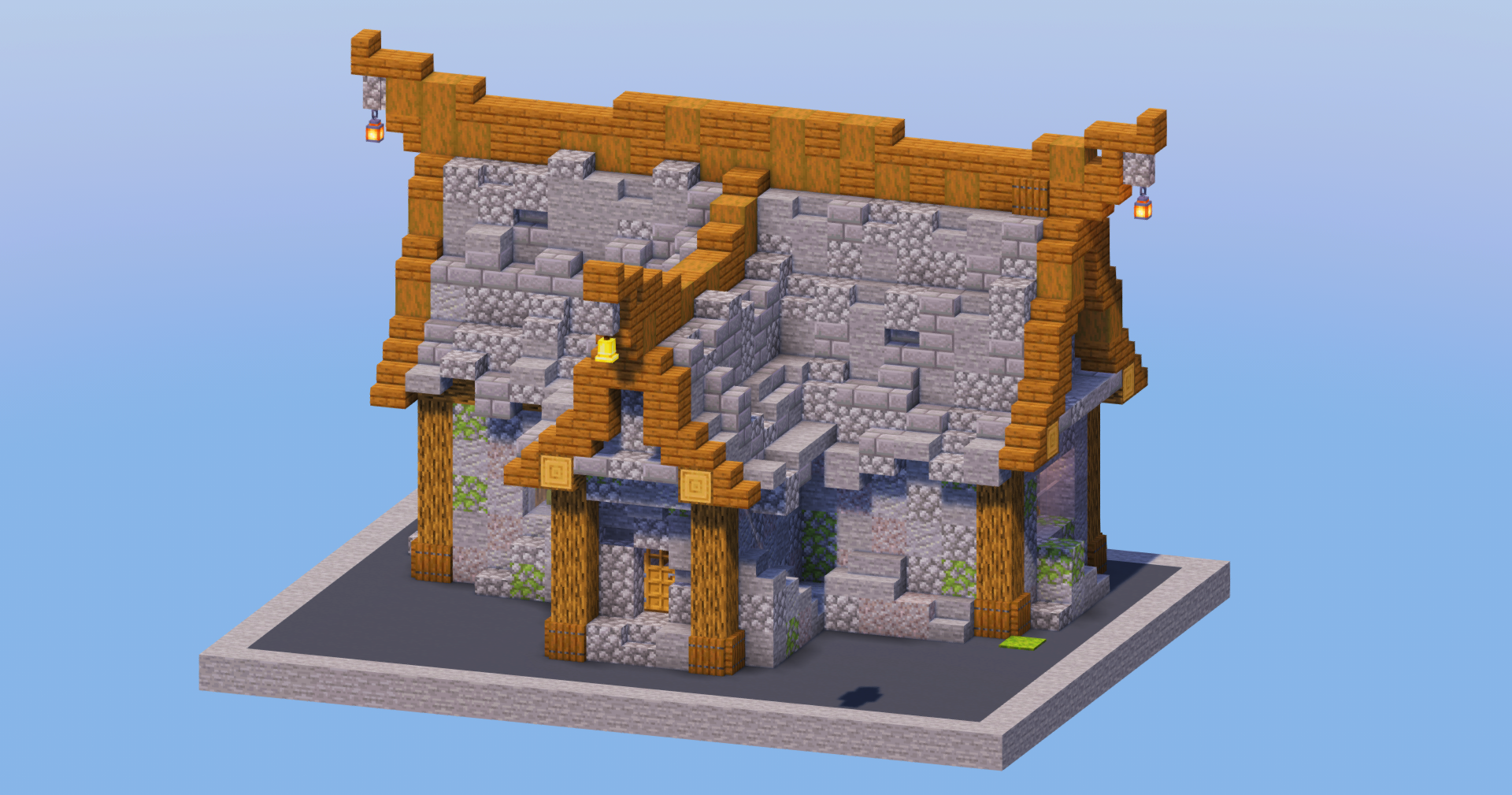 Stone Medieval House 4 — Minecraft Build by LeonisBuilds (2)