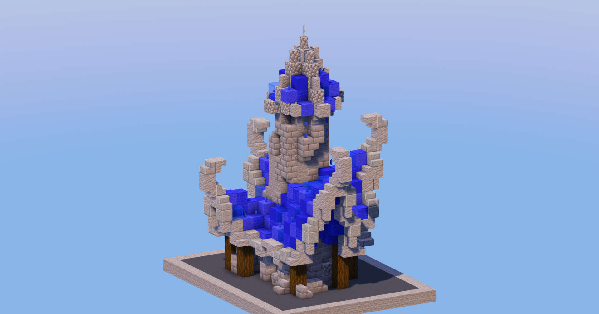 Water Medieval Fantasy House 4 — Minecraft Build by LeonisBuilds (2)