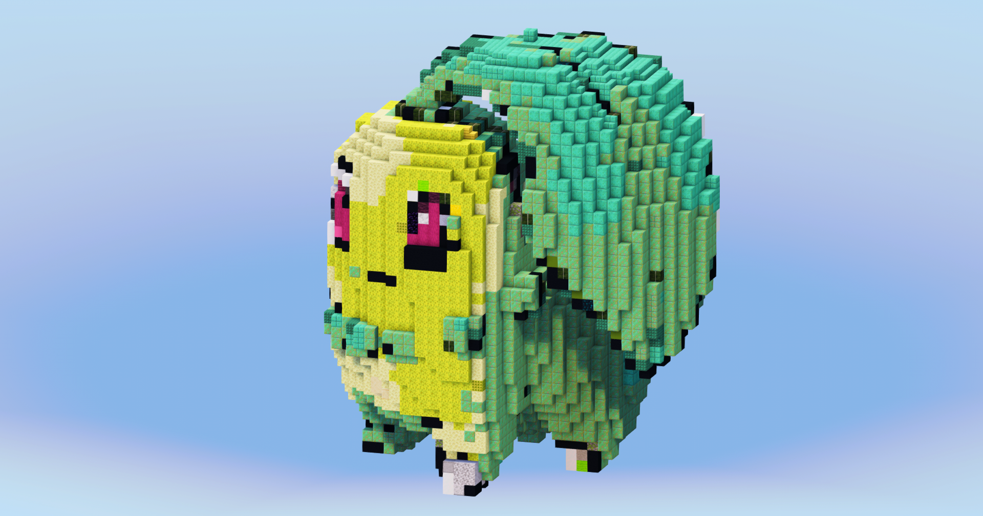 Chikorita from Pokemon — Minecraft Build by LeonisBuilds (2)
