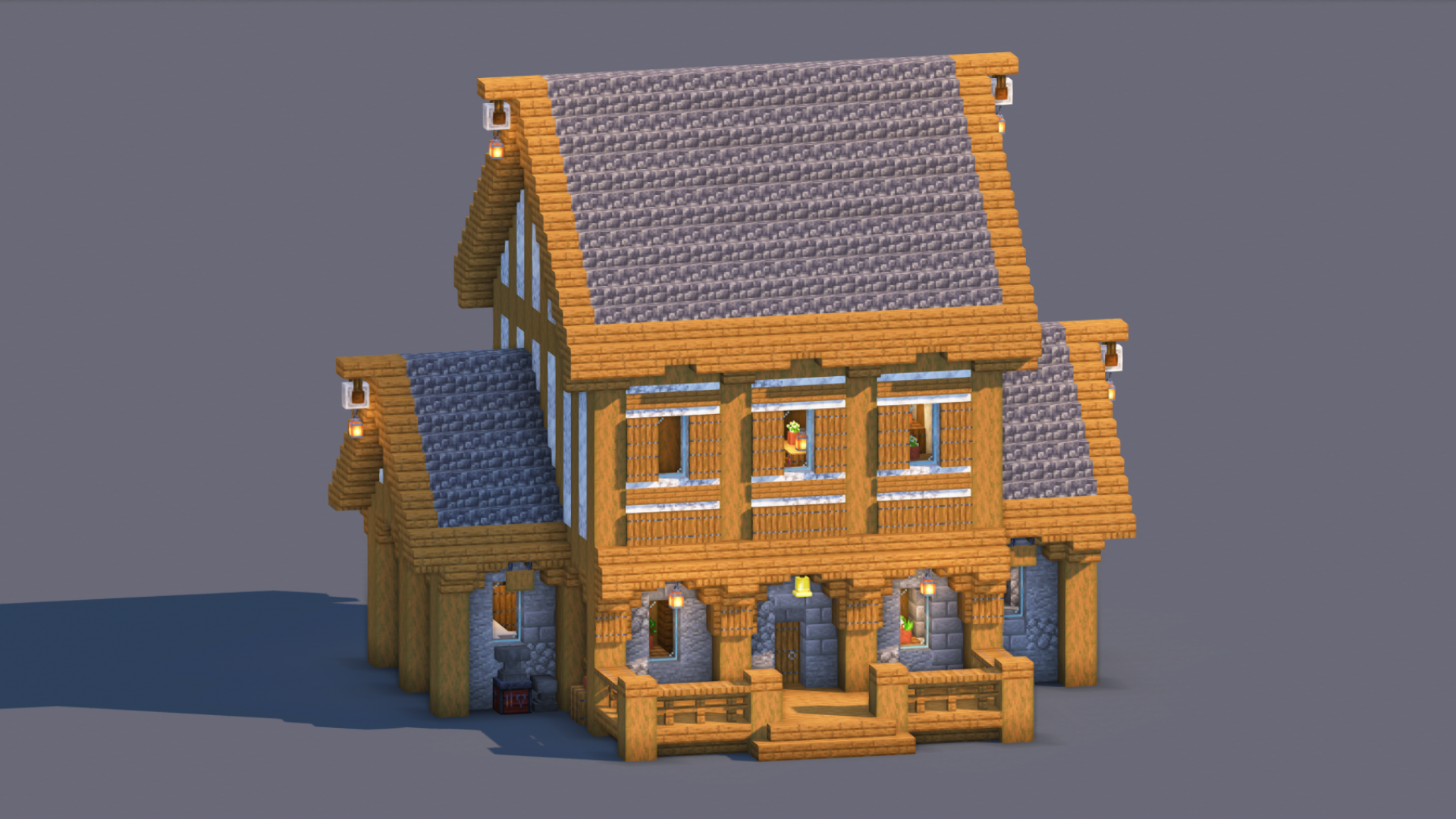 Medieval House – Fully Decorated Interior | Download — Minecraft Build by RaekonBuilds