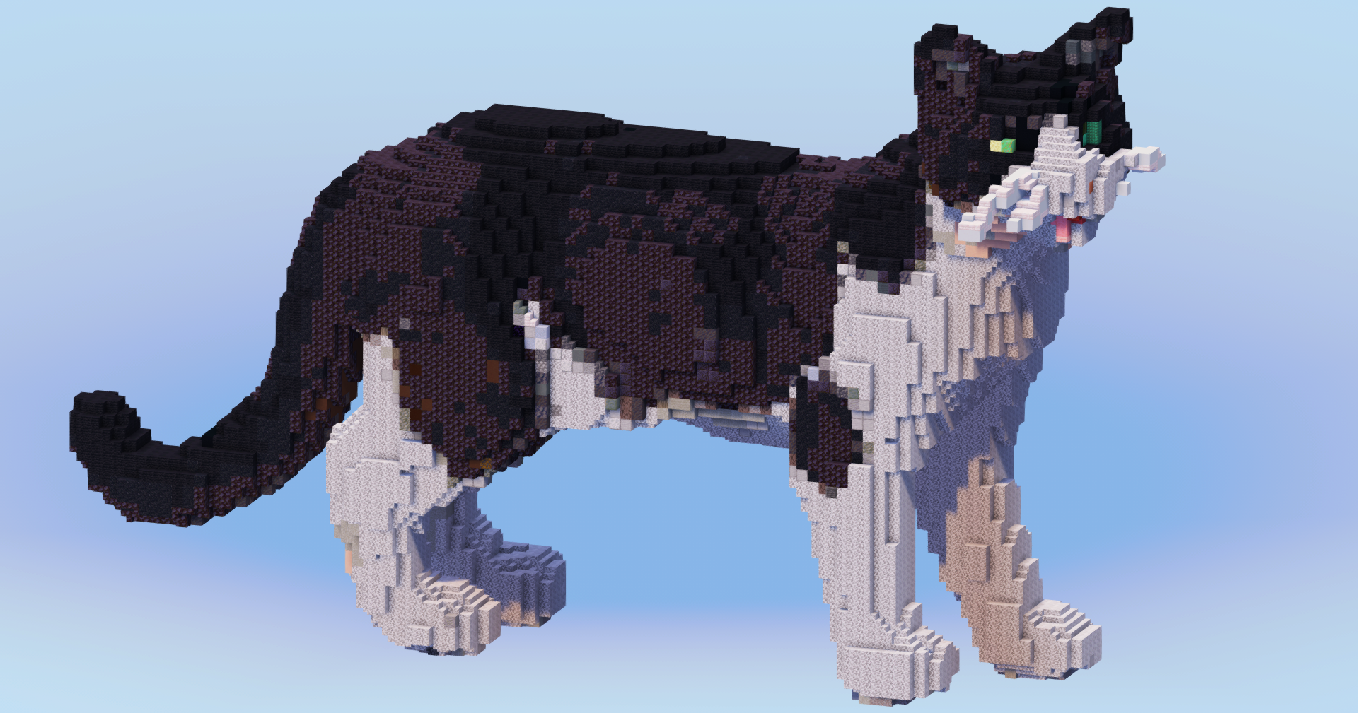 Tuxedo Cat — Minecraft Build by LeonisBuilds