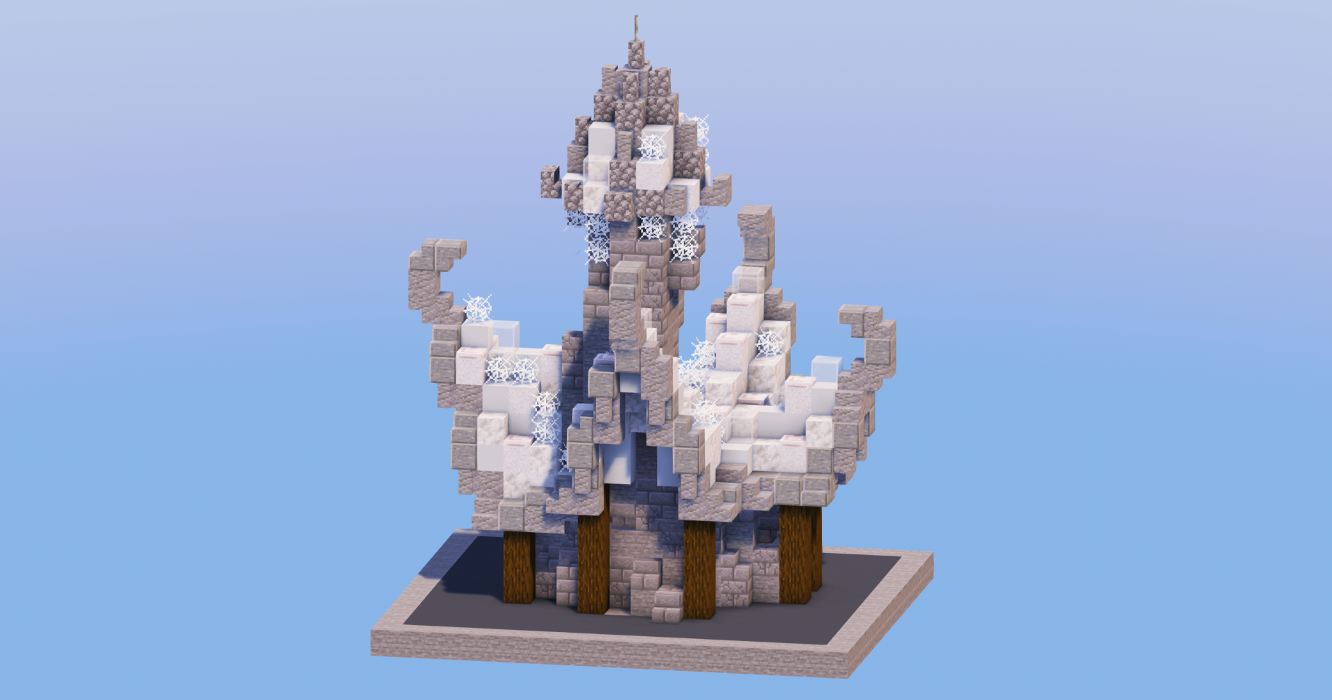 Sky Medieval Fantasy House 4 — Minecraft Build by LeonisBuilds (2)