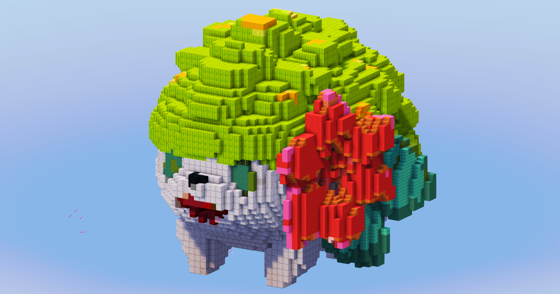 Shaymin from Pokemon — Minecraft Build by LeonisBuilds (2)
