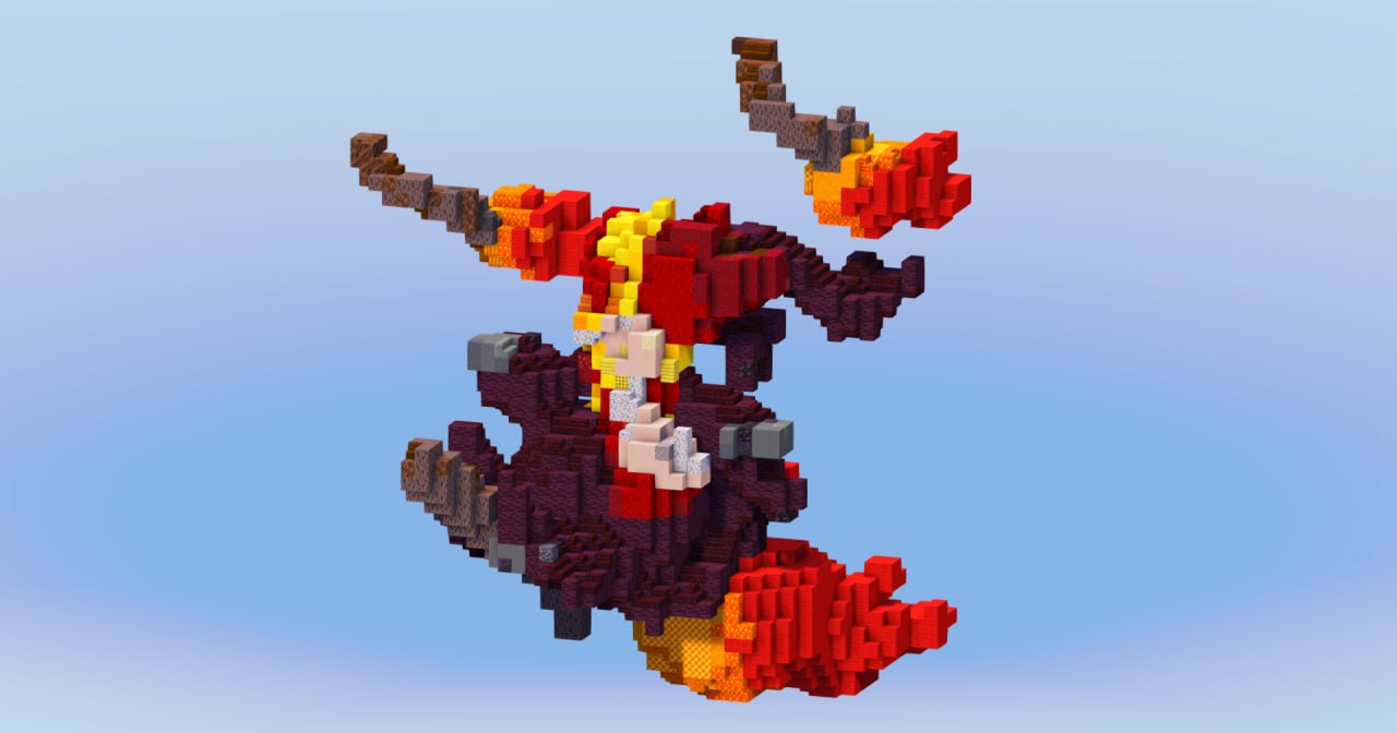 Mega Delphox from Pokemon — Minecraft Build by LeonisBuilds (2)