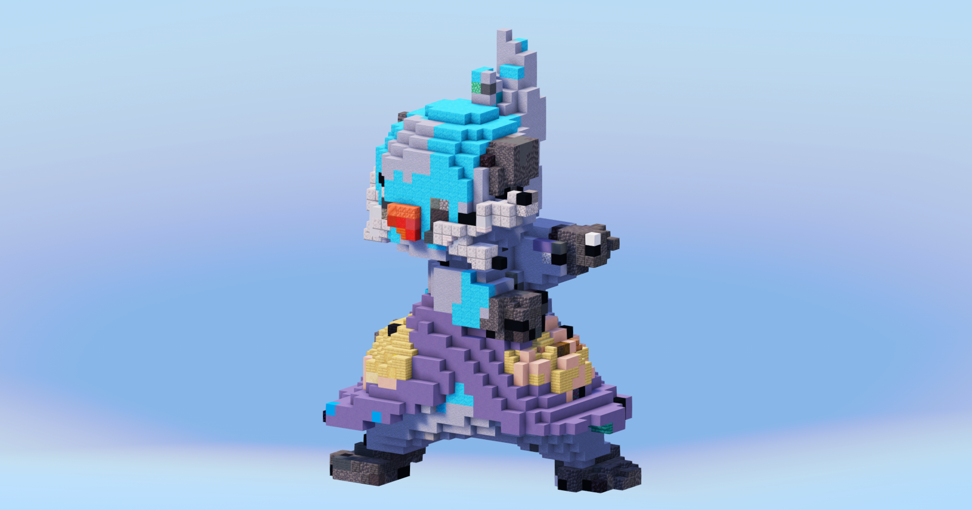 Dewott from Pokemon — Minecraft Build by LeonisBuilds