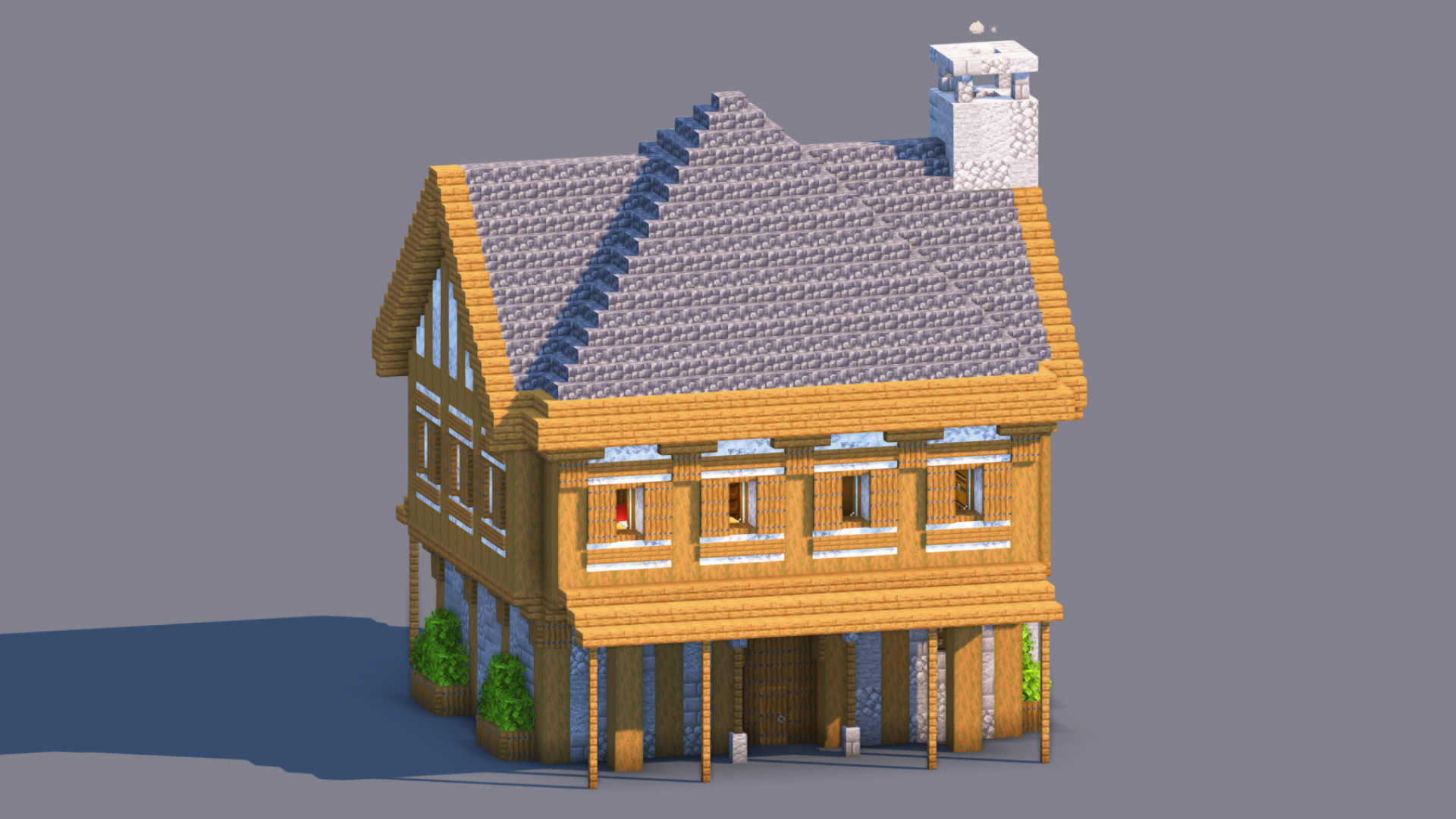 Medieval House – Fully Decorated Interior | Download — Minecraft Build by RaekonBuilds
