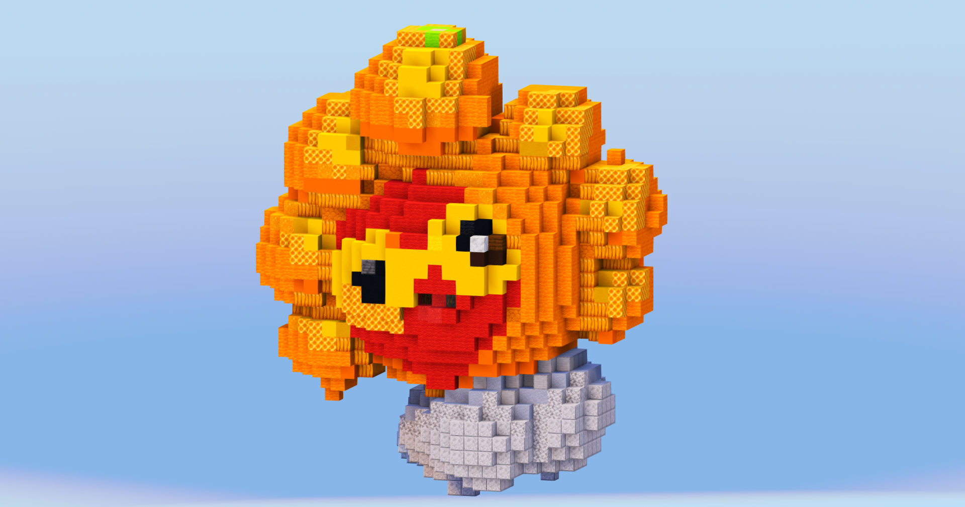 Sunny Castform from Pokemon — Minecraft Build by LeonisBuilds (2)