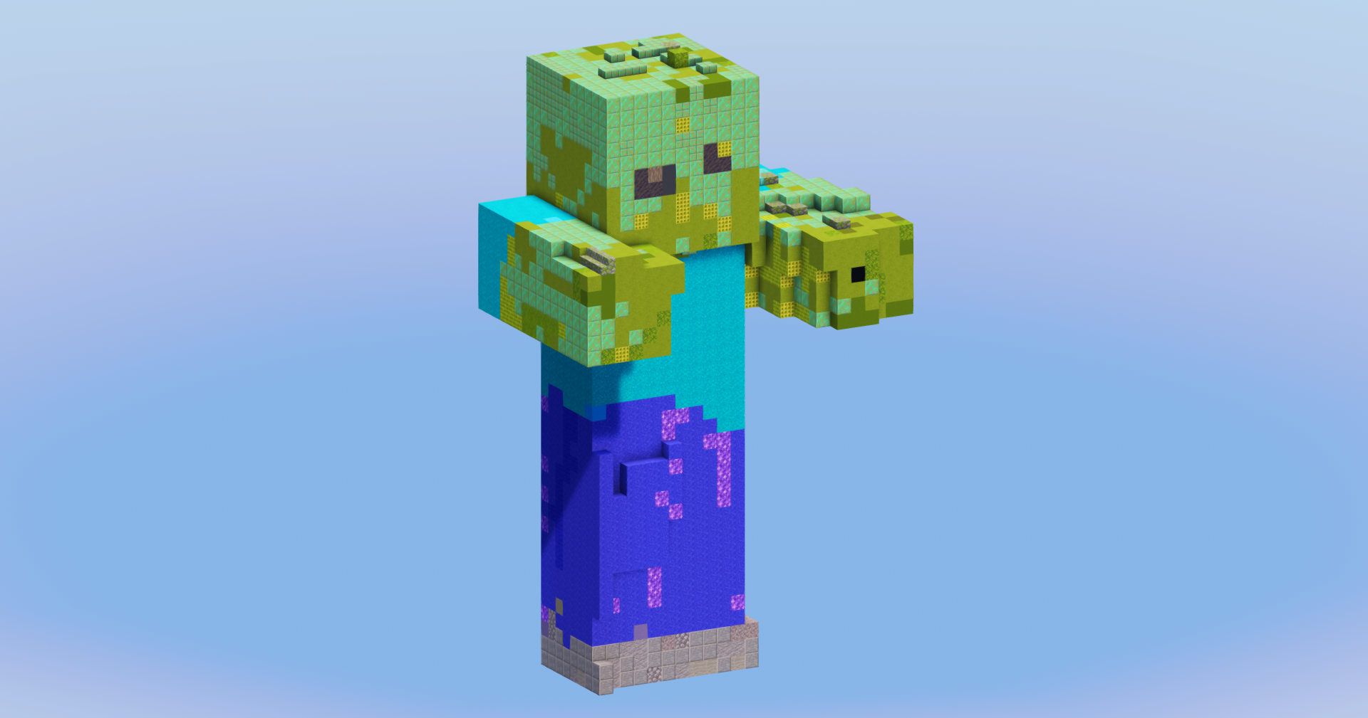 Zombie from Minecraft — Minecraft Build by LeonisBuilds (2)