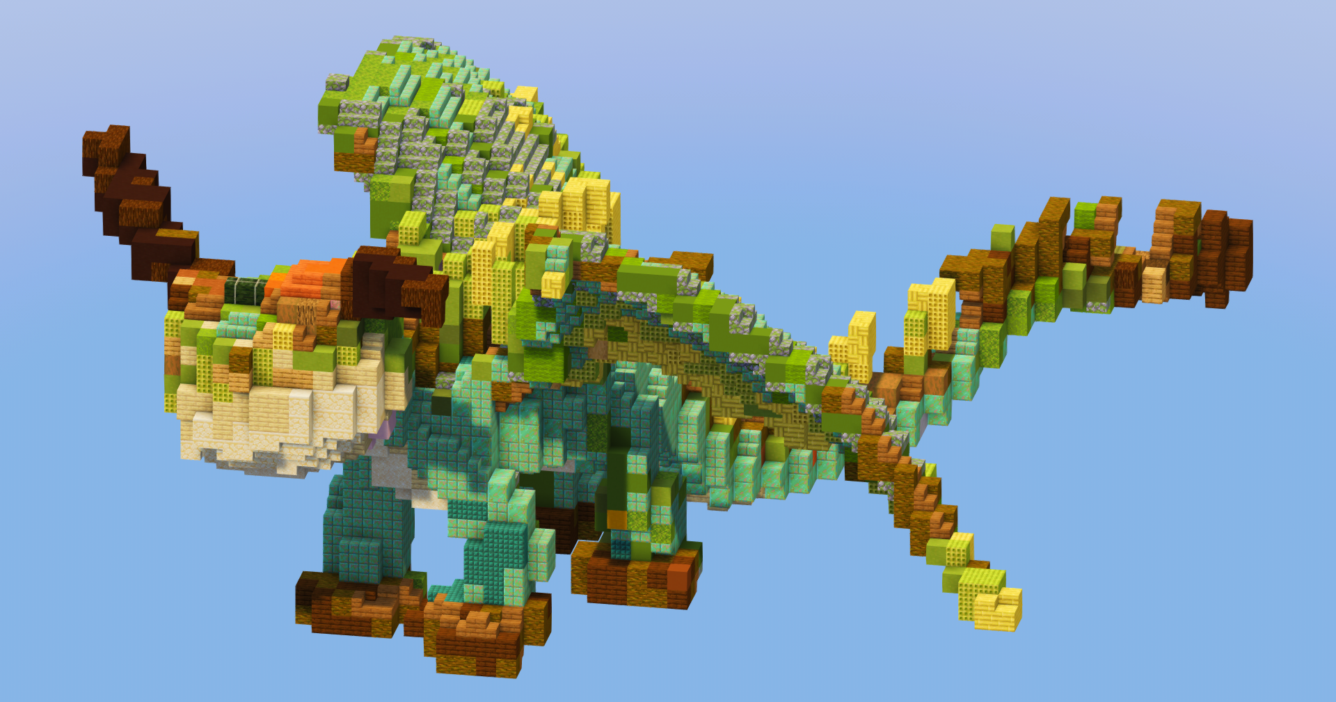 Terrible Terror Dragon from How To Train Your Dragon — Minecraft Build by LeonisBuilds