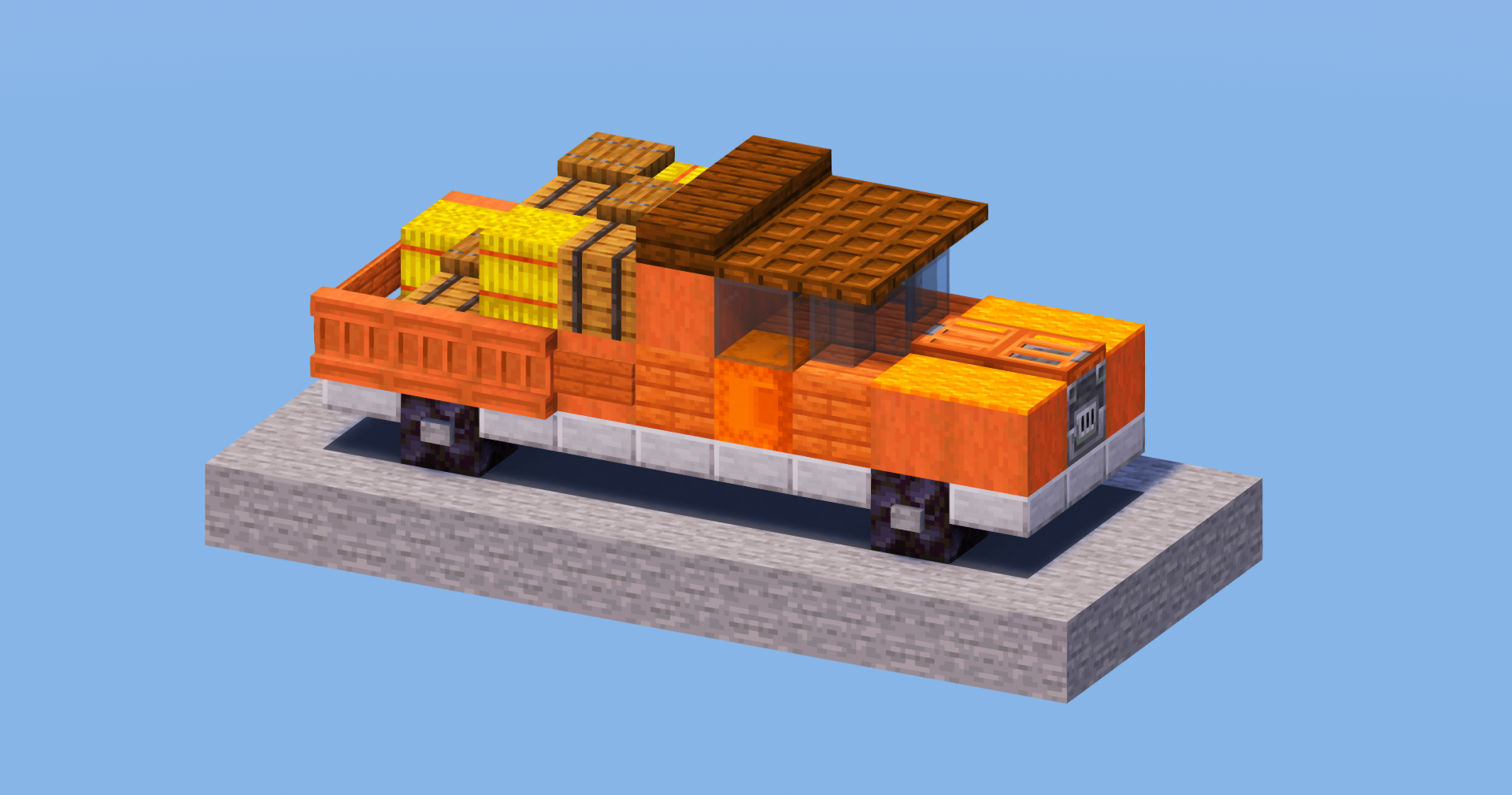 Orange Pick-up — Minecraft Build by LeonisBuilds