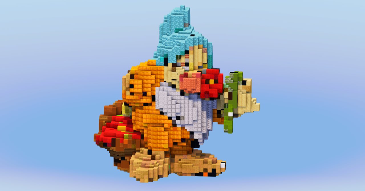 Bashful from Disney Whitesnow and the Seven Dwarfs — Minecraft Build by LeonisBuilds (2)